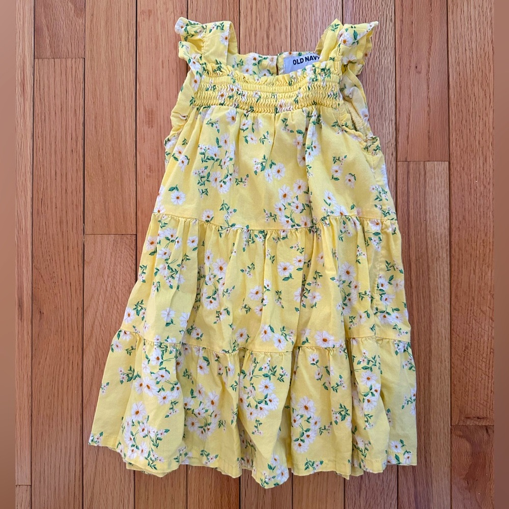 Adorable floral toddler girls sundress